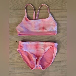 Girls Athleta Girl Pink Tie-Dye Bikini Set